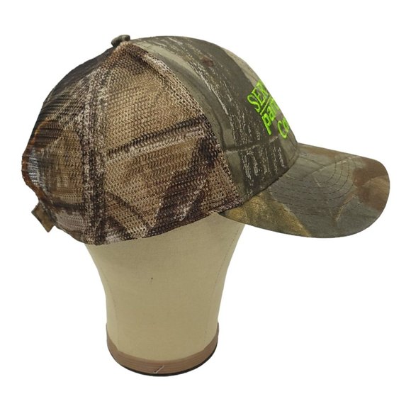 Service Partners Central Realtree Mesh Strapback Cap Trucker Owens Corning Hat - Picture 9 of 12